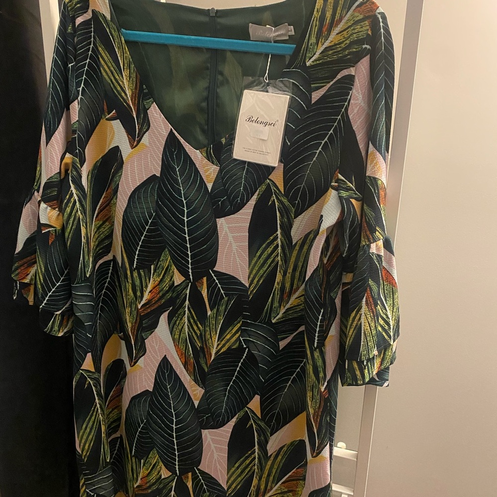 Belongsci Printed Sheath Dress